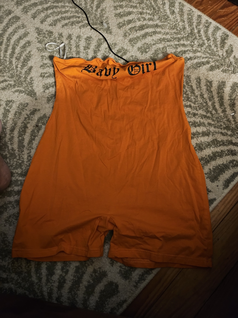 SHEIN Orange Women's Top